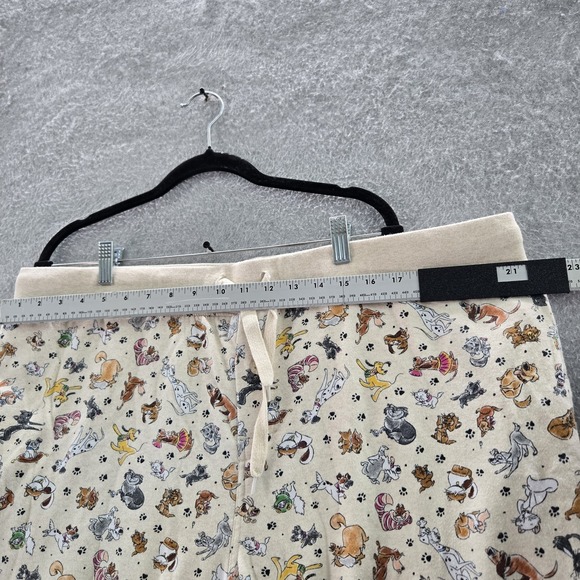 Disney Women Sleepwear XXXL Beige Graphic Print Characters Pajama Pants - Picture 5 of 10